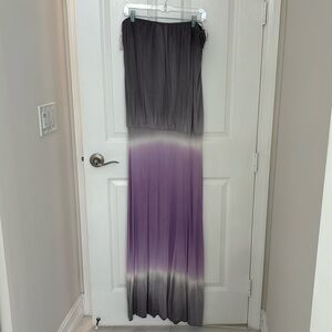 Young fabulous and broke strapless blouson L dress